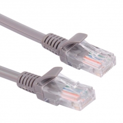 Cabac Hypertec 0.5m Cat5 Rj45 Grey Patch Lead Rj45 Hcat5egy0.5