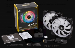 Corsair Light Loop Series Ll140 Rgb 140mm Dual Light Loop Rgb Led Pwm Fan 2 Fan Pack With Lighting Node Pro Co-9050074-ww