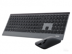 Rapoo 9500M Bluetooth & 2.4G Wireless Multi-Mode Keyboard Mouse Combo Black - 1300Dpi 4.5Mm Ultra-Slim 9500M