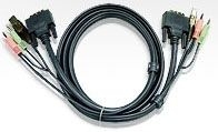 Aten Dvi Kvm Cable With Audio 3M Dvi Usb And Audio 2L-7D03U