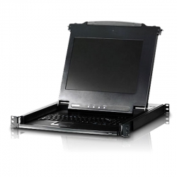 Aten Rackmount Usb-ps/ 2 Vga Single Rail Slideaway 19" Lcd Kvm Console Cl1000n