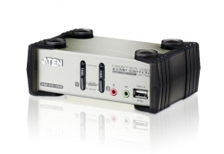 Aten 2 Port Usb Kvmp Switch With Audio And Osd / Usb 2.0 Hub - Cables Included Cs1732B-At-U