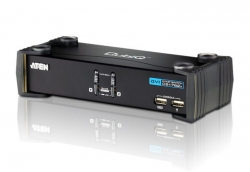 Aten 2 Port Usb Dvi Kvmp Switch With Audio And Usb 2.0 Hub - Cables Included Cs1762A-At-U