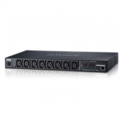 Aten Nrgence 8 Port 1u Eco Pdu Over Ip - 10a Input - Env Monitor Via Opt Sensors Pe6108