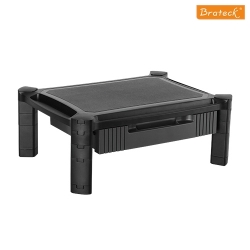 Brateck Height-adjustable Smart Stand Xl With Drawer For Most 13""-32"" Monitors And Other Machines