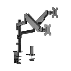 Brateck Dual Minitor Full Extension Gas Spring Dual Monitor Arm (Independent Arms) Ldt16-C024