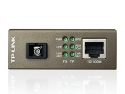 Tp-link Mc112cs Wdm Media Converter 10/ 100mbps Rj45 To 100m Single-mode Sc Fiber Tx :1310nm Rx 