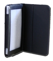 Leader Tab7 Folio Case Black Faux Leather. Camera Hole Rear Nalt7-cblack