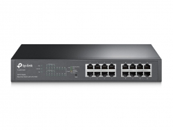 Tp-link Tl-sg1016pe 16-port Gigabit Desktop/ Rackmount Switch With 8-port Poe+ 32gbps Ieee 802.3af/