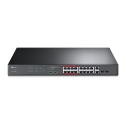 Tp-Link Tl-Sl1218Mp 16-Port 10/ 100Mbps + 2-Port Gigabit Unmanaged Poe Switch Tl-Sl1218Mp