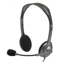 Logitech H110 Stereo Headset Over-the-head Headphone 3.5mm Versatile Adjustable Microphone For