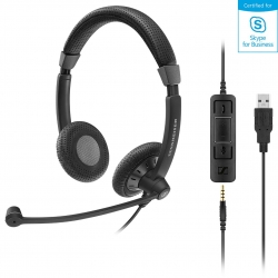 Sennheiser Stereo Corded Headset With 3.5 Mm Four-pole Jack Plus Detachable Usb Cable With Call
