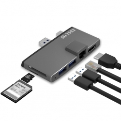 Edge Pro Multifunction Usb- C Hub - MB-EGE-P68GRY