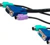 Cabac 1.8m Kvmcombo Cable 2x Ps2, Hd15 Male To Female 402l1001p