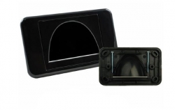 4cabling Bullnose Reverse Wall Plate - BLACK 05DWPMRBK