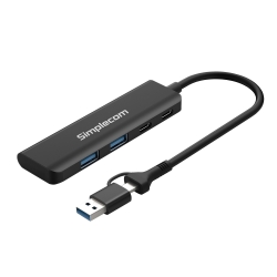 Simplecom CH385 SuperSpeed Usb-a And Usb-c 4-Port Combo Hub USB 3.2 Gen 1 (2x Usb-a And 2x Usb-c Ports) CH385