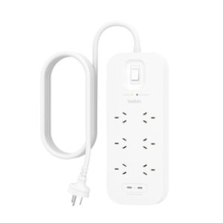 6-Outlet Surge Protector With Dual Usb-c 30W Pps 2m Cord SRB006AU2M