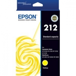 Epson 212 Std Yellow Ink - XP-4100, XP-3105, XP-3100, XP-2100, WF-2850, WF-2830, WF-2810 C13T02R492