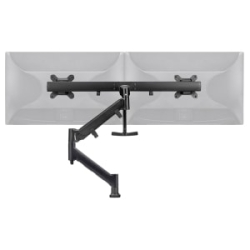 Awms-Rhxb Tandem Dynamic Mount - Two Displays On Single Dynamic Arm - Each Monitor To 27" & 7kg (15lb) - Heavy Duty F-clamp Desk Fixing - Black AWMS-RHXB-H-B