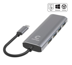 Comsol 4 Port USB-C Hub 1 X USB-C Male 4 X USB-A 3.0 Females CMU34