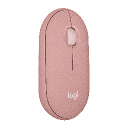 Logitech Pebble Mouse 2 M350S Bluetooth, Multi Device, Tonal Rose, 1YR 910-006987