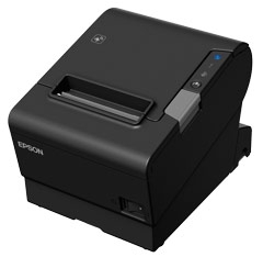 Epson Tm-t88vi-241 Receipt Printer Black Serial + Built-in Ethernet & Built-in Usb With Power Supply.