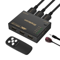 Simplecom CM305 Ultra Hd 5 Way Hdmi Switch 5 In 1 Out Splitter 4K@60Hz CM305