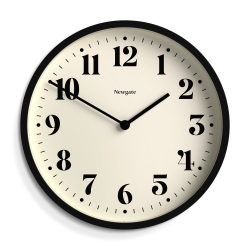 Newgate Number Four Wall Clock Matte Black NGNUMFOU240K