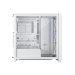 Corsair Frame 4000X Rs Mid-Tower Pc Case - White, Mid-Tower Atx/E-Atx Mini-ITX Micro-ATX 430mm GPU 170mm CPU 360mm Rad Tg Usb-c 3x120/2x140 Fans CC-9011303-WW