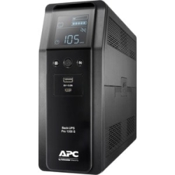 APC Back-UPS Pro, Back-UPS Pro, 1200VA/720W, Tower, 230V, 8x Iec C13 Outlets, Sine Wave, Avr, USB Type A + C Ports, Lcd, User Replaceable Battery BR1200SI