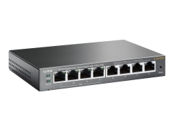 Tp-Link 8-Port Easy Smart Gigabit Switch, POE+(4), 64W, Metal Case, 5YR TL-SG108PE