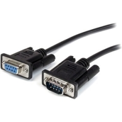 3m Straight Through Serial Cable M/F Bk MXT1003MBK