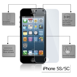 Tempered Glass Screen Protector For Apple IPhone 5/5C/5S MOBACC4391IP5TEM