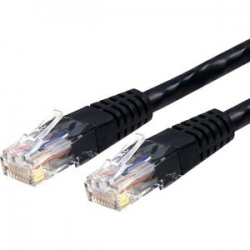 Startech Cat6 Patch Cable With Molded Rj45 Connectors - 10 Ft. - Black C6patch10bk