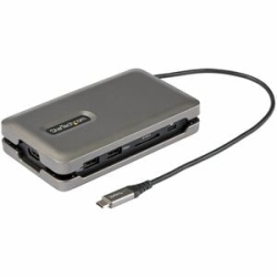 StarTech.com USB C Multiport Adapter, USB C To 4K 60Hz Hdmi 2.0, 2-Port 10Gbps USB Hub, 100W Power Delivery Pass-through, GbE, SD/MicroSD - Usb-c Multiport Adapter 4K 60Hz Hdmi 2.0b HDR10 With DP 1.4 Alt-Mode - 2x 10Gbps USB Hub/SD Card Reader/Ethernet -