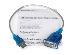 Startech.Com USB To RS232 DB9 Serial Adapter, M/M, 40CM, 3YR ICUSB232V2