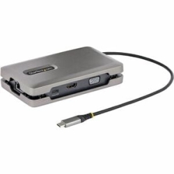 StarTech.com USB-C Multiport Adapter W/USB-C DP Alt Mode Video/4K HDMI/VGA, USB-C Dual Monitor Docking Station, Type C Mini Dock/MST Hub - 2 Displays Supported - 4K - 3840 X 2160, 1920 X 1200, 1920 X 1080 - USB Type-A - 1 X USB Type-C Ports - USB Type-C