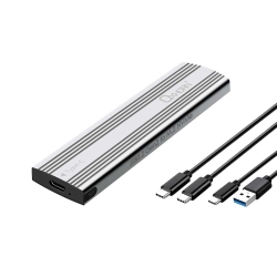 Oxhorn Um-311S USB C 3.2 Gen 2 M.2 NVMe Enclosure Silver ACBOXHUM311S