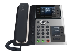 HP Poly Edge E450 Ip Phone W/Handset,3.5" Colour SCREEN,8 Lineskey,Bluetooth/WIFI,Exp Opti 82M90AA