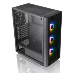 Thermaltake Mid Tower Case : V250 TG ARGB Tempered Glass, 3x ARGB 120mm Fan, 1x 120mm Fan, 1x USB 3.0, 2x USB 2.0, Support ATX/Micro-ATX/Mini-ITX (CA-1Q5-00M1WN-00)