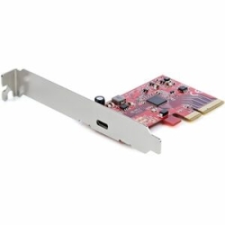 StarTech.com 1-Port USB 3.2 Gen 2x2 PCIe Card, Usb-c 20Gbps PCI Express 3.0 X4 Controller, USB Type-C, Data Only, Windows/macOS/Linux, Taa - Usb-c 20Gbps PCIe Card; Up To 15W (5V @ 3A) For Charging - ASM3242 Controller Using X4 Lanes - Supports Multiple