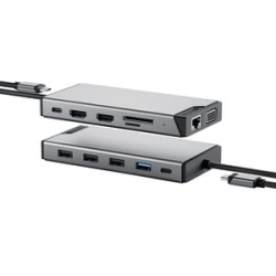 Alogic Universal 12-in-1 Mini Dock # DV3 - Triple Full Hd Display DUCDDV3