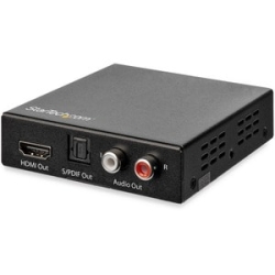 StarTech.com Hdmi Audio Extractor With 40K 60Hz - Hdmi Audio De-embedder - Hdr - Toslink Optical Audio - Dual Rca Audio - Hdmi 2.0 - 4K Hdmi Audio Extractor Separates Audio From Hdmi Signal For Output To Digital Or Analog Audio Devices - Supports Hdmi 2.