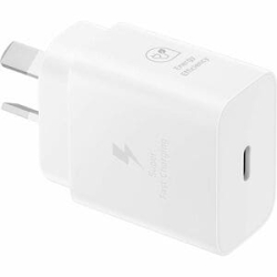 Samsung 25 W Ac Adapter - Universal Adapter - For Workstation - 120 V Ac, 230 V Ac Input - 5 V Dc, 9 V Dc, 3.3 V Dc Output - 3 A - White EP-T2510NWEGAU