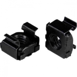 Startech M6 Cage Nuts - 100 Pack Black Cabcagent62b