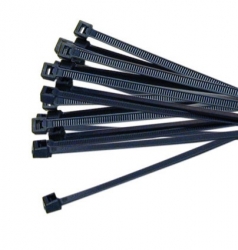 Generic Cable Ties: 4.8 X 200Mm Black 100Pcs 4.8X200-Black-100