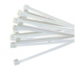 Generic Cable Ties: 4.8 X 200Mm White 100Pcs 4.8X200-White-100