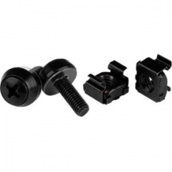 Startech M5 Screws & Cage Nuts - 100 Pack Black Cabscrewm52b