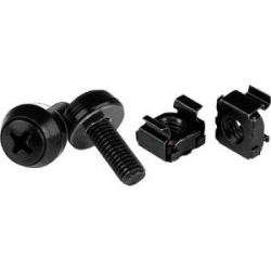 Startech M6 X 12mm - Screws And Cage Nuts - 100 Pack Black Cabscrewm62b