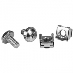 Startech M6 Rack Screws And M6 Nuts - Cabinet Mounting Screws And Cage Nuts - Install Your Rack-Mountable